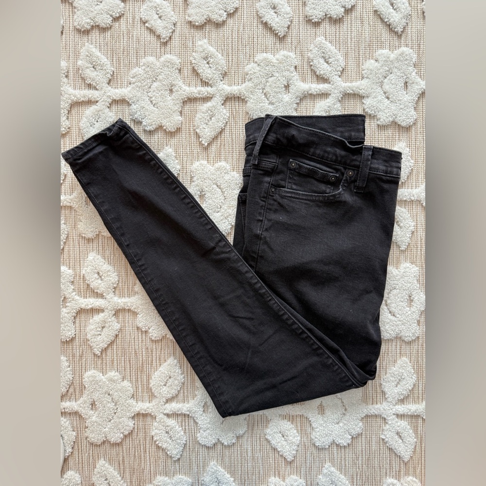 J. Crew Factory High Rise Skinny Jeans Black Size 31